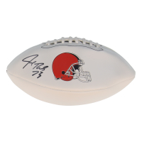 Joe Thomas Signed Browns Logo Football (Schwartz) at PristineAuction.com