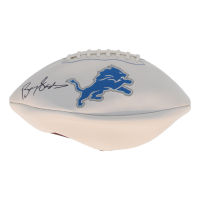Barry Sanders Signed Lions Logo Football (Schwartz) at PristineAuction.com