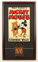 "Walt Disney's Mickey Mouse in Steamboat Willie" Custom Framed Poster Display at PristineAuction.com