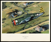 Herschel Green Signed "Herky's Big Day" 18x22 Lithograph By Stan Stokes (AIV) at PristineAuction.com