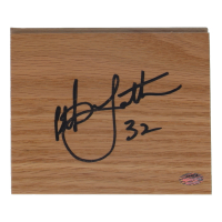 Christian Laettner Signed 5x6 Wood Floor Piece (Schwartz) at PristineAuction.com