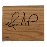 Shawn Kemp Signed 5x6 Wood Floor Piece (Schwartz) at PristineAuction.com