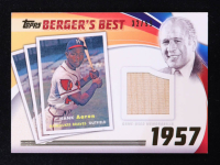 Hank Aaron 2016 Topps Berger's Best Relics #BB2R1957 #32/99 at PristineAuction.com