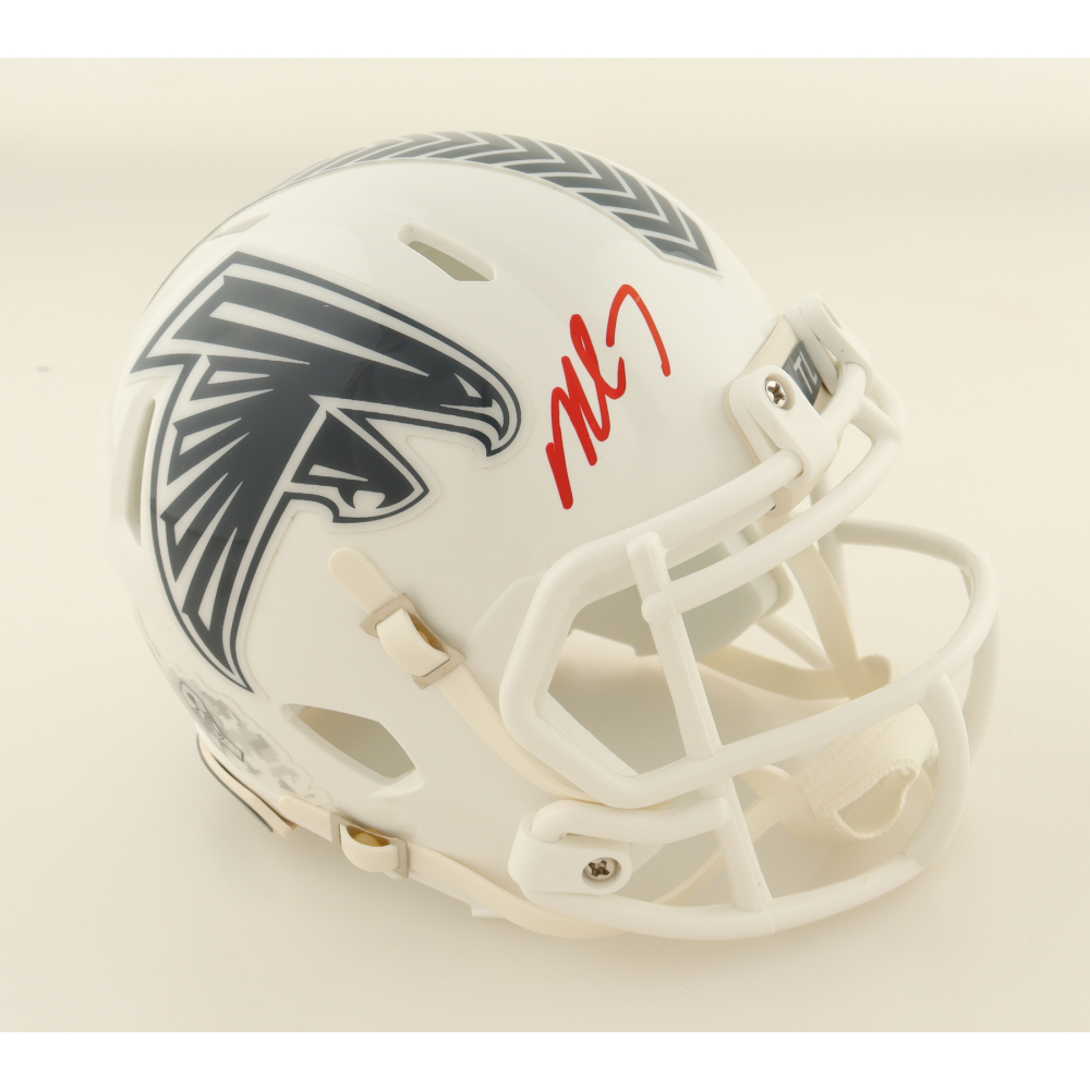 Michael Vick Signed Falcons Salute to Service Alternate Speed Mini Helmet (JSA) at PristineAuction.com