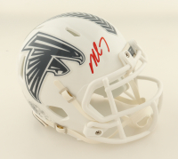 Michael Vick Signed Falcons Salute to Service Alternate Speed Mini Helmet (JSA) at PristineAuction.com