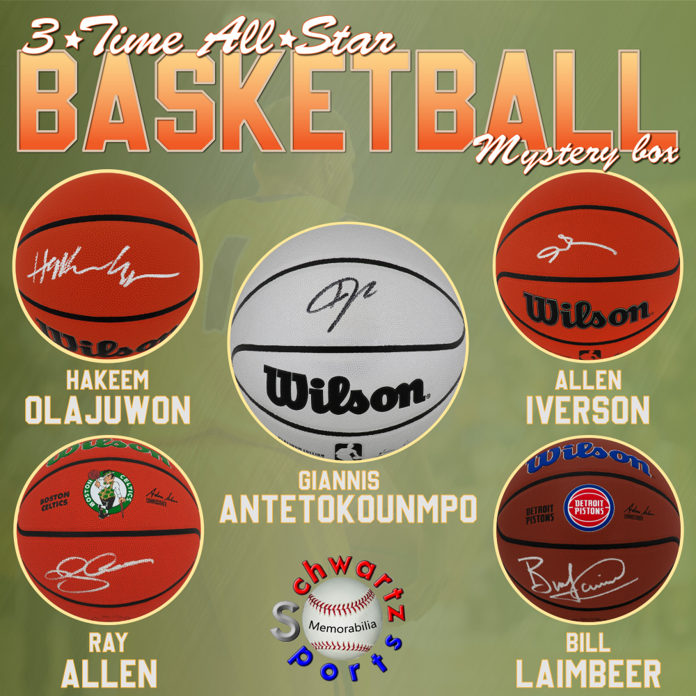 3-Time ALL STAR Signed Basketball Mystery Box - Series 16 (Limited to 100) – Schwartz Sports at PristineAuction.com