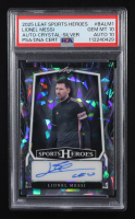 Lionel Messi 2025 Leaf Sports Heroes Auto Crystal Silver #BALM1 #14/15 (PSA 10 | Autograph Graded PSA 10) at PristineAuction.com