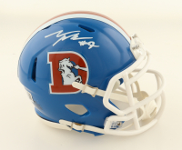 Talanoa Hufanga Signed Broncos Thowback Speed Mini Helmet (Beckett) at PristineAuction.com