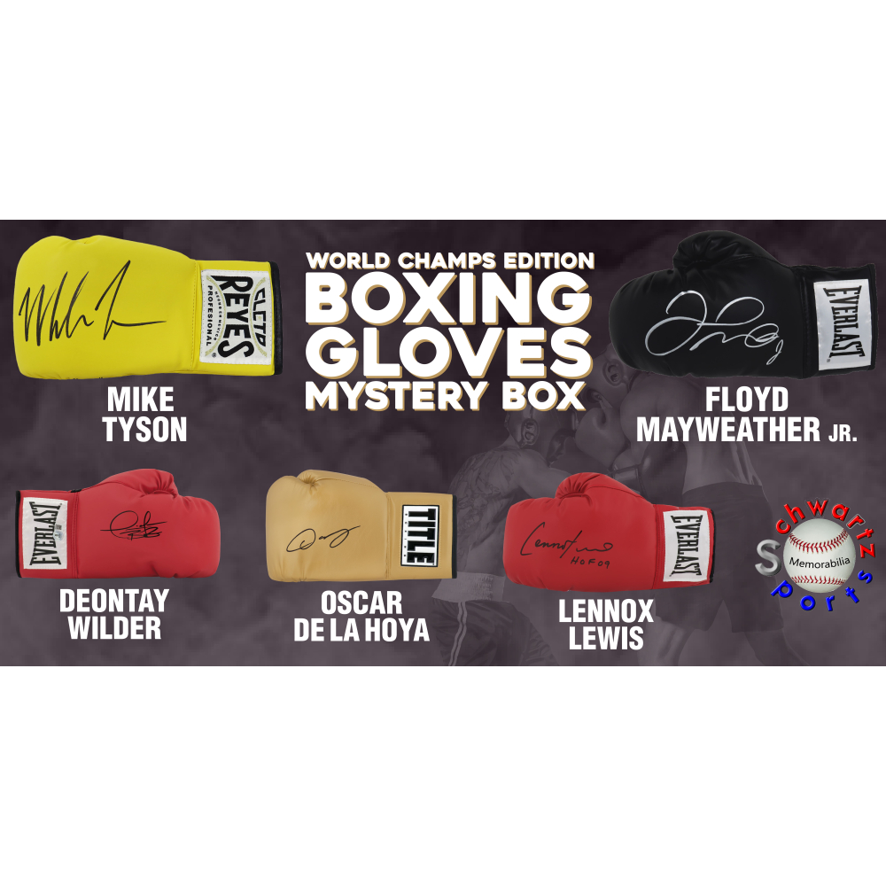 Boxing World Champion Signed Boxing Glove Mystery Box - Series 17 (Limited to 100) – Schwartz Sports at PristineAuction.com Boxing World Champion Signed Boxing Glove Mystery Box - Series 17 (Limited to 100) – Schwartz Sports at PristineAuction.com