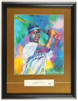 LeRoy Neiman Signed Custom Framed Cut with Jackie Robinson Poster Print (PSA) at PristineAuction.com