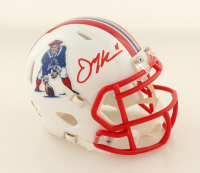 Julian Edelman Signed Patriots Throwback Speed Mini Helmet (JSA) at PristineAuction.com