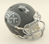Tyjae Spears Signed Titans Slate Alternate Speed Mini Helmet (Beckett) at PristineAuction.com