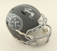 Tyjae Spears Signed Titans Slate Alternate Speed Mini Helmet (Beckett) at PristineAuction.com