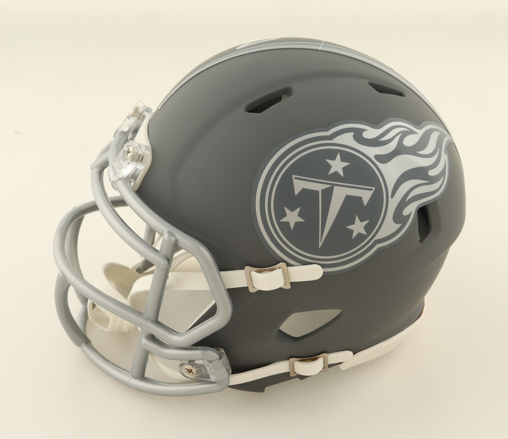 Tyjae Spears Signed Titans Slate Alternate Speed Mini Helmet (Beckett) at PristineAuction.com Tyjae Spears Signed Titans Slate Alternate Speed Mini Helmet (Beckett) at PristineAuction.com