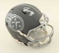 Tyjae Spears Signed Titans Slate Alternate Speed Mini Helmet (Beckett) at PristineAuction.com