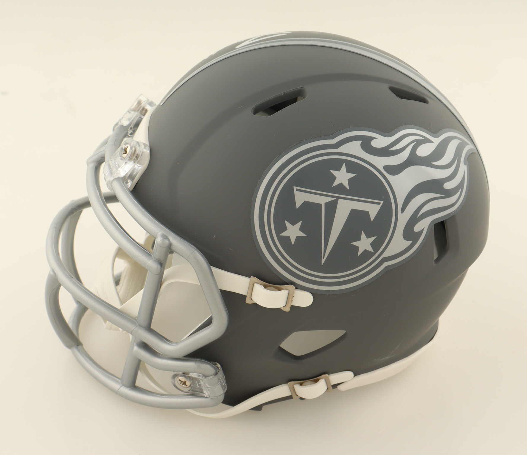 Tyjae Spears Signed Titans Slate Alternate Speed Mini Helmet (Beckett) at PristineAuction.com Tyjae Spears Signed Titans Slate Alternate Speed Mini Helmet (Beckett) at PristineAuction.com