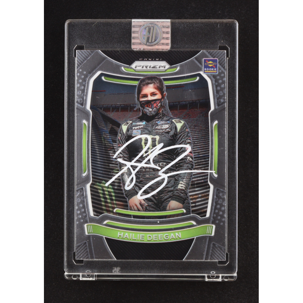 Hailie Deegan Signed 2021 Panini Prizm #35 (PA) at PristineAuction.com