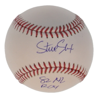 Steve Sax Signed OML Baseball Inscribed "82 NL ROY" (Schwartz) at PristineAuction.com