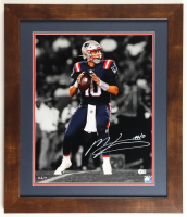 Mac Jones Signed Patriots Custom Framed Photo (Beckett) at PristineAuction.com