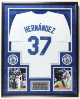 Teoscar Hernández Signed Custom Framed Jersey Display (Beckett) at PristineAuction.com