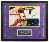 Austin Reaves Signed Lakers Custom Framed Photo Display (PSA) at PristineAuction.com