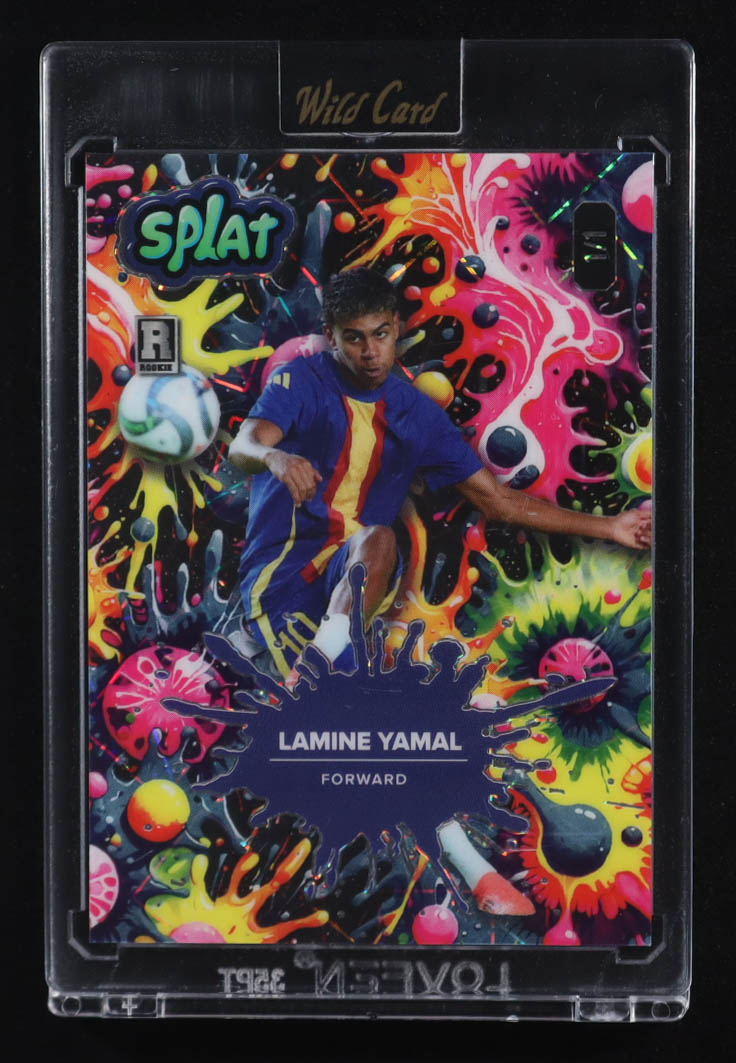 Lamine Yamal 2024 Wild Card Splat Tie Dye Lazer #SBTIE01LY6 RC #1/1 at PristineAuction.com Lamine Yamal 2024 Wild Card Splat Tie Dye Lazer #SBTIE01LY6 RC #1/1 at PristineAuction.com