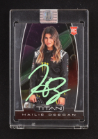 Hailie Deegan Signed 2020 Panini Titan #25 RC (PA) at PristineAuction.com