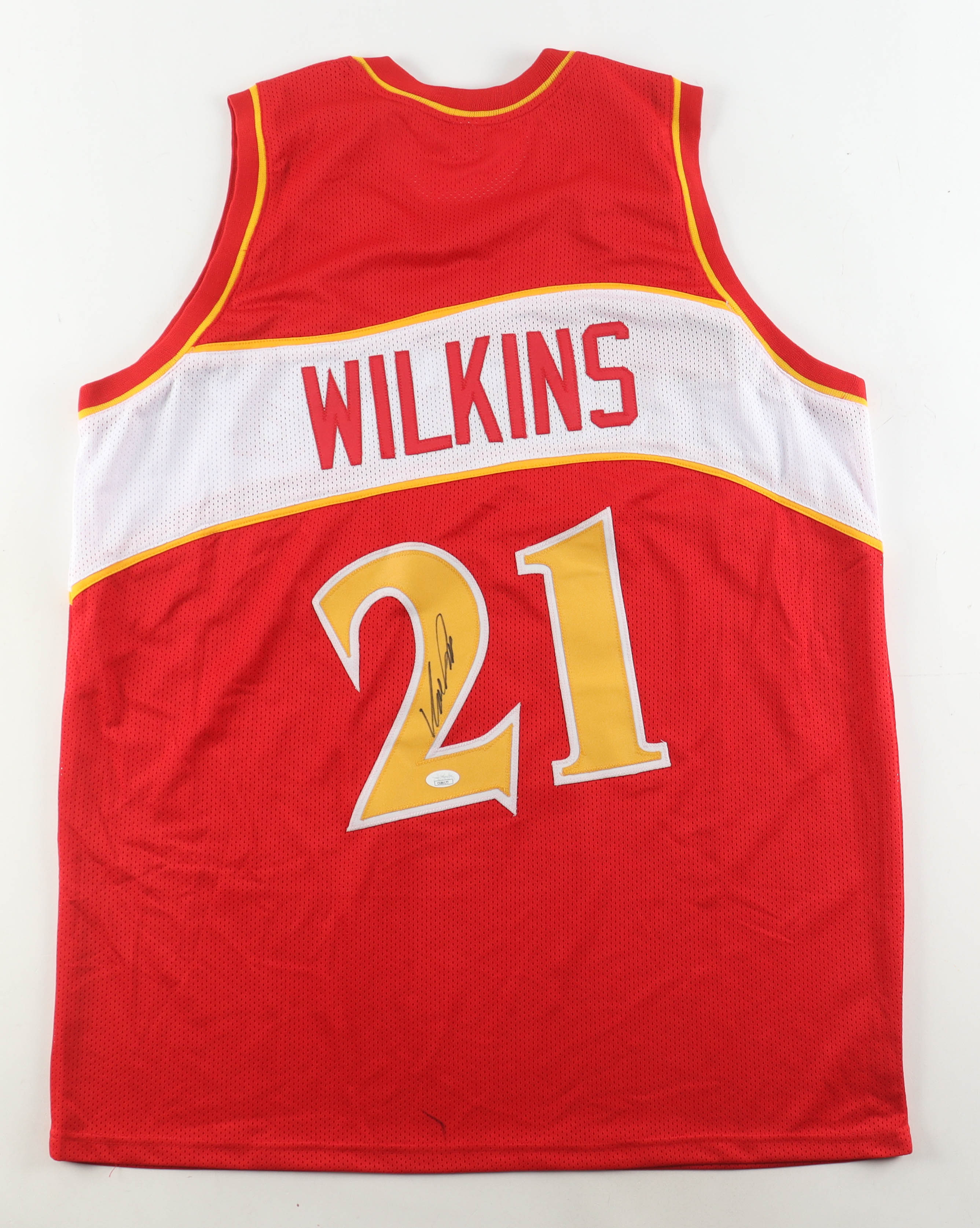 Dominique Wilkins Signed Jersey (JSA) at PristineAuction.com Dominique Wilkins Signed Jersey (JSA) at PristineAuction.com