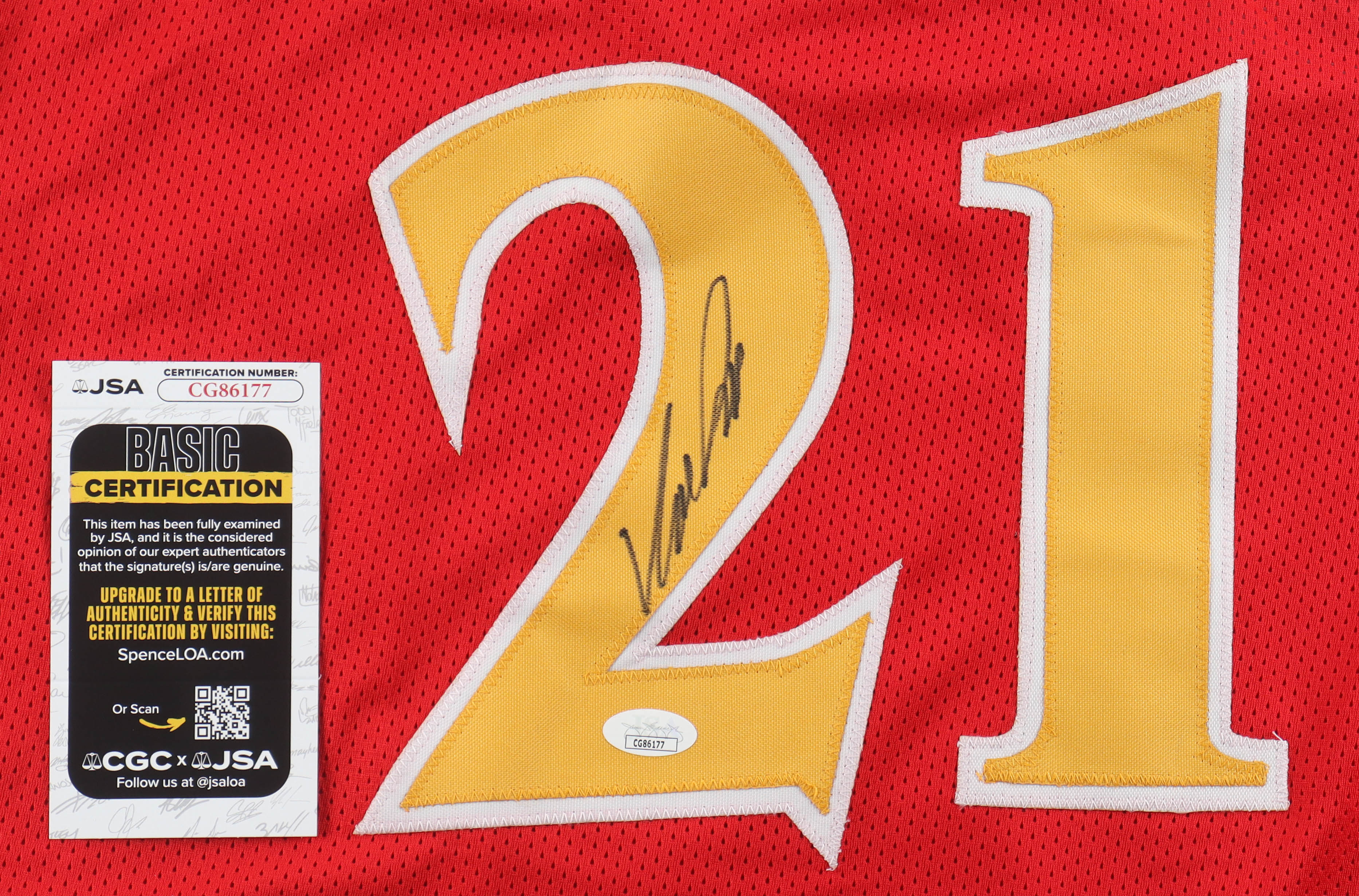 Dominique Wilkins Signed Jersey (JSA) at PristineAuction.com Dominique Wilkins Signed Jersey (JSA) at PristineAuction.com