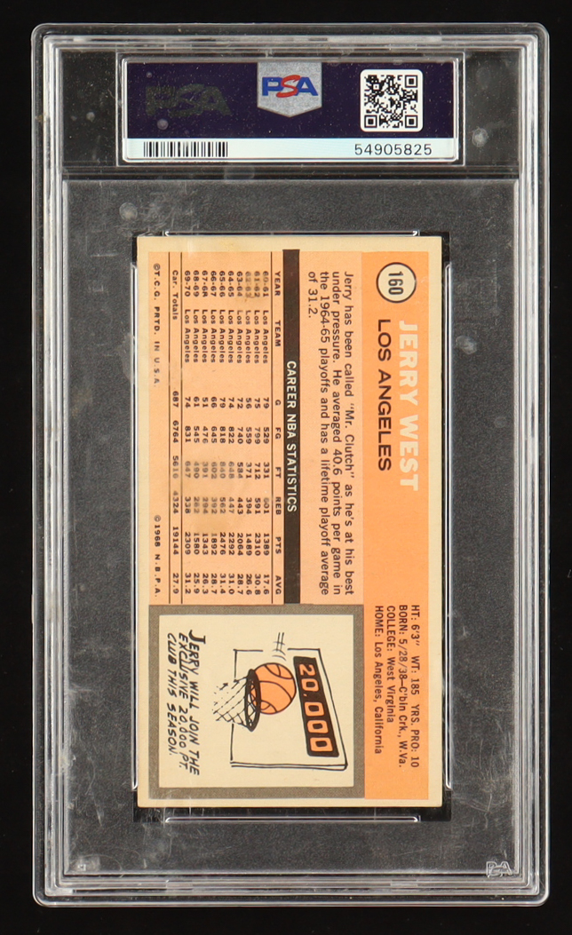 Jerry West 1970-71 Topps #160 (PSA 5) at PristineAuction.com Jerry West 1970-71 Topps #160 (PSA 5) at PristineAuction.com