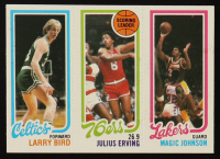 Larry Bird RC / Julius Erving TL / Magic Johnson RC 1980-81 Topps #6 at PristineAuction.com