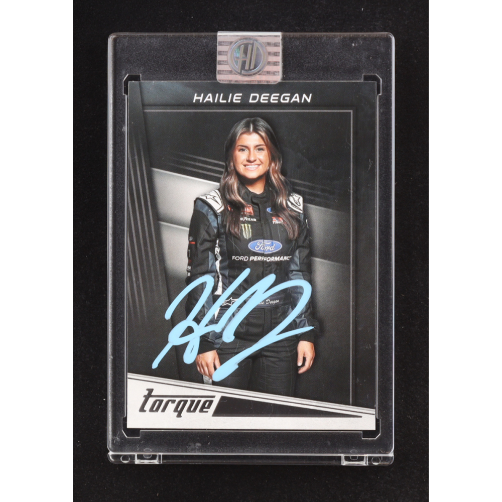 Hailie Deegan Signed 2023 Panini Chronicles Torque #14 (PA) at PristineAuction.com Hailie Deegan Signed 2023 Panini Chronicles Torque #14 (PA) at PristineAuction.com