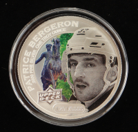 2017 Cook Is. $5 Upper Deck Hockey Grandeur - Patrice Bergeron - 1 Ounce .9999 Silver Coin - #1251/5000 at PristineAuction.com