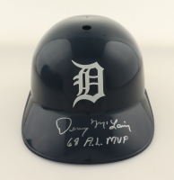 Denny McLain Signed Tigers Full-Size Batting Helmet Inscribed "68. A.L. M.V.P." (Schwartz) at PristineAuction.com