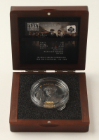 2023 Niue $5 Peaky Blinders 2oz .999 Fine Silver 24kt Gold Gilt Antiqued Black Proof Coin - Limited Mintage of 1,000 at PristineAuction.com