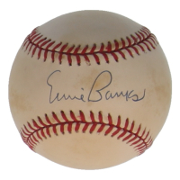 Ernie Banks Signed ONL Baseball (JSA) at PristineAuction.com