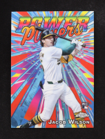 Jacob Wilson 2025 Topps Chrome Logofractor Power Players #PP22 RC at PristineAuction.com