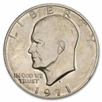 1971-S Eisenhower Silver Dollar - BU Roll of (20) Coins at PristineAuction.com