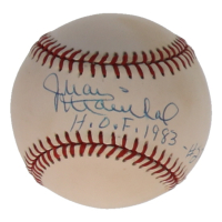 Juan Marichal Signed ONL Baseball Inscribed "HOF 1983" (JSA) at PristineAuction.com