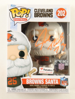 Joe Thomas Signed Browns #202 Browns Santa Funko Pop! Vinyl Figure (Schwartz) at PristineAuction.com