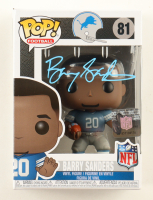 Barry Sanders Signed Lions #81 Funko Pop! Vinyl Figure (Schwartz) at PristineAuction.com
