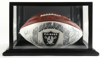 1995 Raiders LE Official NFL Football With Display Case Team-Signed By (22) With Jeff Hostetler, Albert Lewis, Terry McDaniel, Kevin Gogan (PSA) at PristineAuction.com