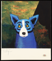 George Rodrigue Signed "Blue Dog" 10x13 Lithograph (PSA) at PristineAuction.com