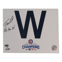 Travis Wood Signed Cubs 8x10 Photo Inscribed "Fly The W" (Schwartz) at PristineAuction.com