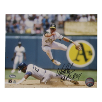 Walt Weiss Signed Athletics 8x10 Photo Inscribed "88 AL ROY" (Schwartz) at PristineAuction.com