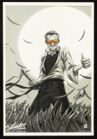 Stan Lee Signed 13x19 Art Print (Beckett) at PristineAuction.com