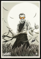 Stan Lee Signed 13x19 Art Print (Beckett) at PristineAuction.com