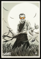 Stan Lee Signed 13x19 Art Print (Beckett) at PristineAuction.com