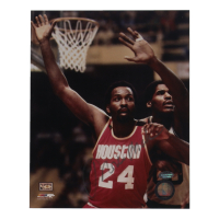 Moses Malone Signed Rockets 8x10 Photo (Schwartz) at PristineAuction.com