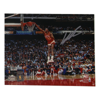 Dominique Wilkins Signed Hawks 8x10 Photo (Schwartz) at PristineAuction.com